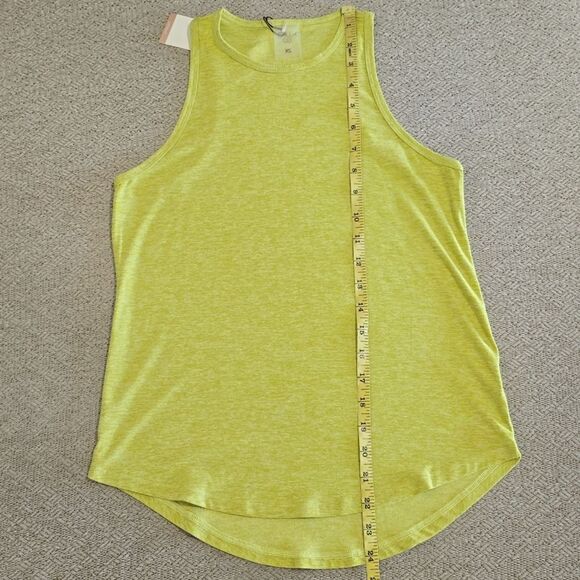 Calia Lustralux Light Green Heather Cutaway Athletic Tank Top - Size XS - Picture 9 of 10